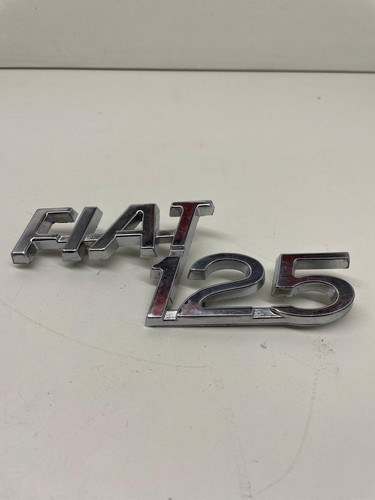 Fiat 125 logo - 125, scritta
